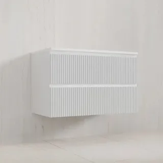 Подвесная тумба под раковину Style Line Марокко Plus ЛС-00002483 90 см белый матовый