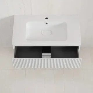 Подвесная тумба под раковину Style Line Марокко Plus ЛС-00002483 90 см белый матовый