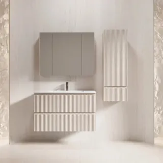 Подвесная тумба под раковину Style Line Марокко Plus ЛС-00002485 90 см крем