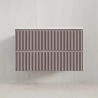Подвесная тумба под раковину Style Line Марокко Plus ЛС-00002486 90 см тауп тёмный