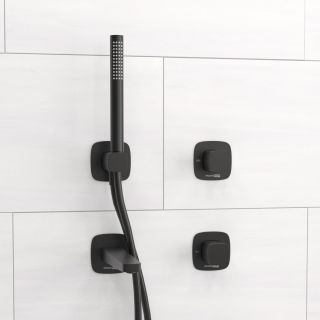 Встраиваемый комплект для ванны с лейкой и изливом WasserKRAFT Nuthe A9151.264.315.327.242.217 чёрный матовый