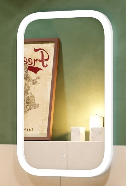 Зеркало с подсветкой Continent Glamour ЗЛП277 с сенсорным выключателем 70см