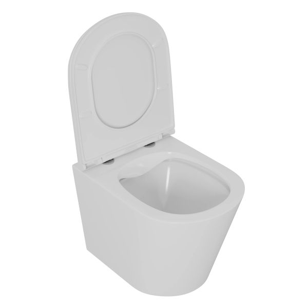Унитаз подвесной D&K Venice DT1026016 безободковый белый
