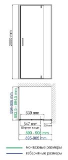 Душевой уголок Wasserkraft Neime 19P03 90x90 см Душевой уголок Wasserkraft Neime 19P03 90x90 см