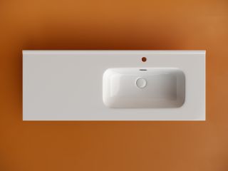 Раковина мебельная Ceramicanova Элемент (Element) CN7006R 121 см белый