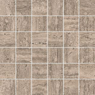 Керамогранит Kerama Marazzi KMD2MSA019GR Декор Про Травертин мозаичный коричневый светлый матовый обрезной 30x30x0,9