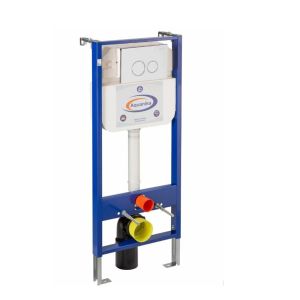 Инсталляция для подвесного унитаза Aquanika Basic 10.702.450.02.19 с клавишей смыва хром