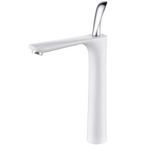 Смеситель для накладной раковины D&K Venice Baciano белый DA1032056
