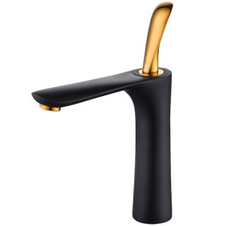 Смеситель для раковины D&K Venice Baciano чёрный/золото DA1032659