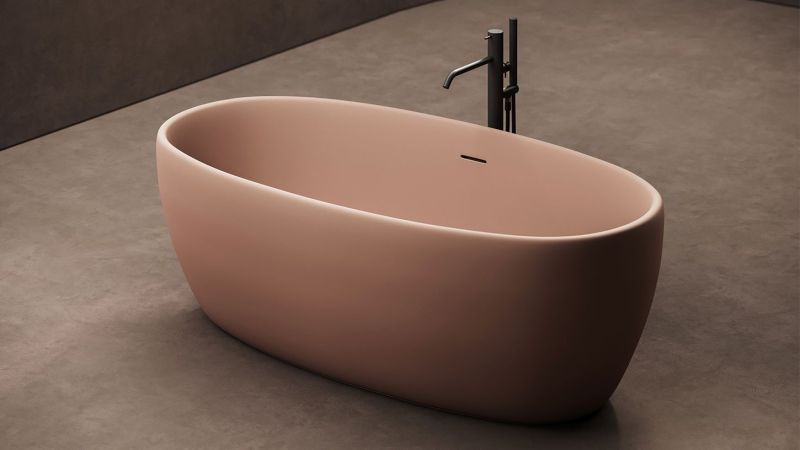 Ванна из искусственного камня Salini Luce S-Stone 100121MRF 170x85см RAL полностью