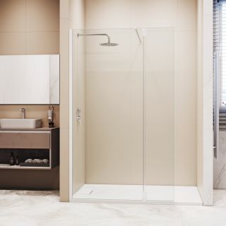 Душевая перегородка RGW WA-050W WA-002W + Z-070W 351005003-15 100 см профиль белый стекло прозрачное