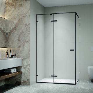 Душевой уголок RGW SV-040B 353204009-14 100x90 см профиль чёрный стекло прозрачное