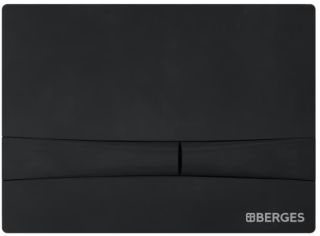 Кнопка смыва Berges Novum soft touch чёрный 040055 Кнопка смыва Berges Novum soft touch чёрный 040055
