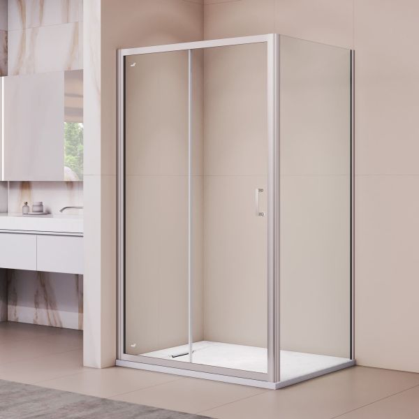 Душевой уголок RGW PA-74 PA-14 + Z-050-2 410874110-11 110x100 см профиль хром стекло прозрачное