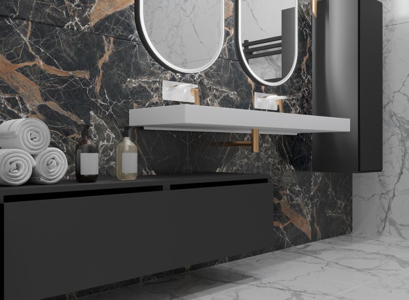 Ящик под столешницу Armadi Art Flat 140см антрацит глянец 897-140-A glossy