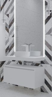 Столешница Armadi Art Flat 80см белый 869-080 Столешница Armadi Art Flat 80см белый 869-080