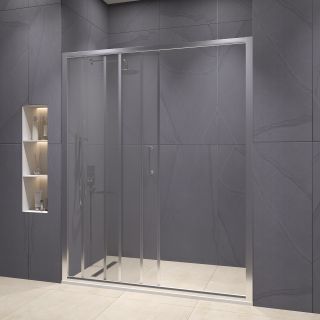 Душевая дверь RGW PA-13 06081314-11 140 см профиль хром стекло прозрачное