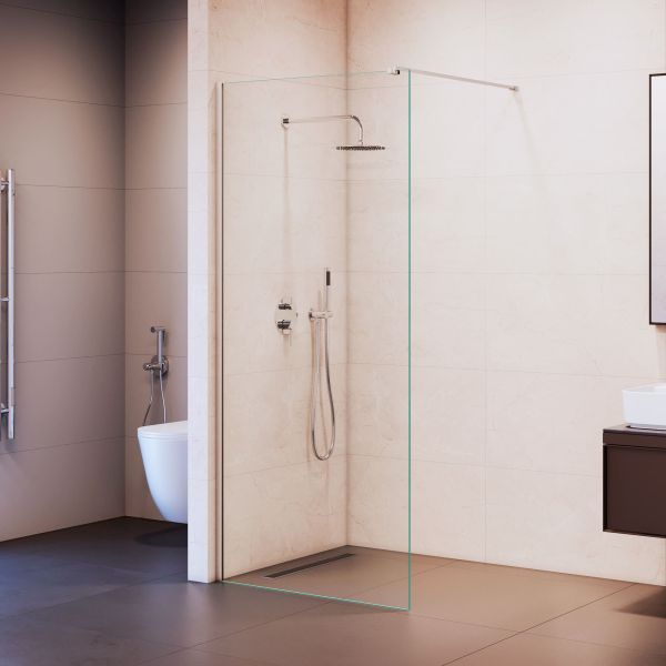 Душевая перегородка RGW WA-210 351021008-11 80 см профиль хром стекло прозрачное