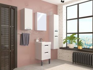 Шкаф Акватон Сильва левый дуб полярный 1A215703SIW7L