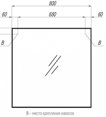 Зеркало Акватон Рико 80см 1A216502RI010