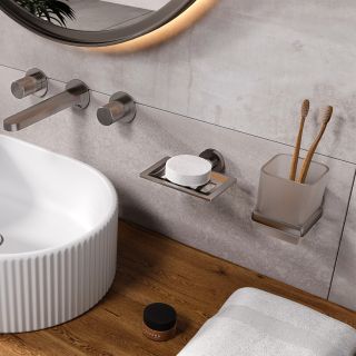 Подстаканник одинарный WasserKRAFT Tauber K-64428 никель