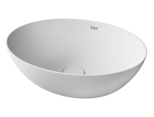 Раковина накладная D&K Matrix DT1390708 41см белый матовый