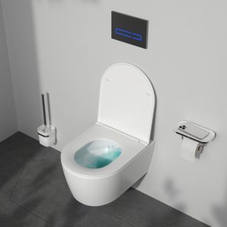 Подвесной унитаз Am.Pm Func Aquaspin C8F1900SC с сиденьем микролифт