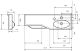 Раковина подвесная Акватон Отель правая 130см белый 1A70123WOT01R