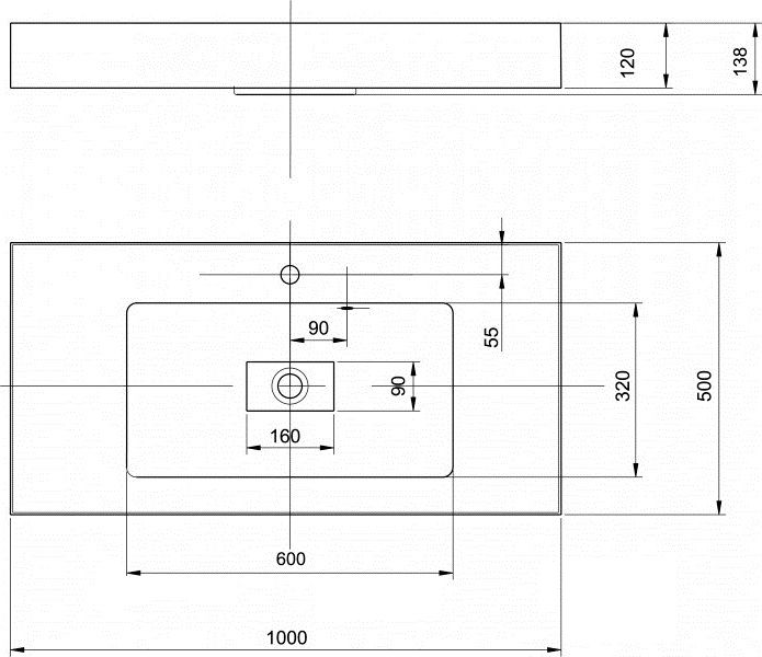 Раковина Акватон Ричмонд 100см белый 1A70603KRD010