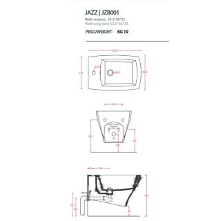 Биде Artceram JAZZ JZB001 05 00 bi matt*1 белое Биде Artceram JAZZ JZB001 05 00 bi matt*1 белое