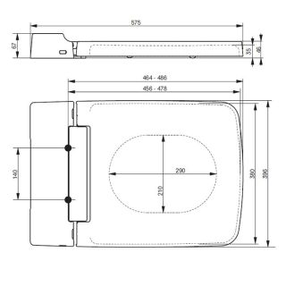 Крышка-сиденье TOTO SG TC501CVK#W белый Крышка-сиденье TOTO SG TC501CVK#W белый
