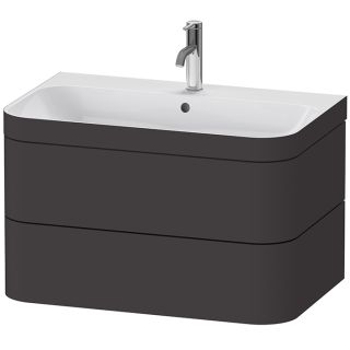 Тумба под раковину Duravit Happy D 2 Plus 77.5 HP4637O8080 подвесная графит Тумба под раковину Duravit Happy D 2 Plus 77.5 HP4637O8080 подвесная графит