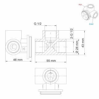 Смеситель для душа WasserKRAFT Gollach 3351 чёрный матовый