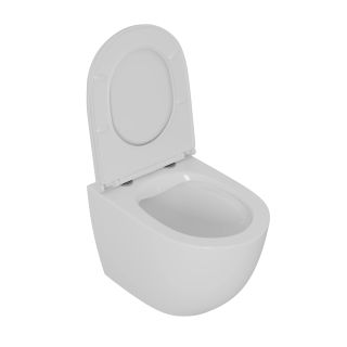 Унитаз подвесной D&K Matrix DT1396016 безободковый белый Унитаз подвесной D&K Matrix DT1396016 безободковый белый
