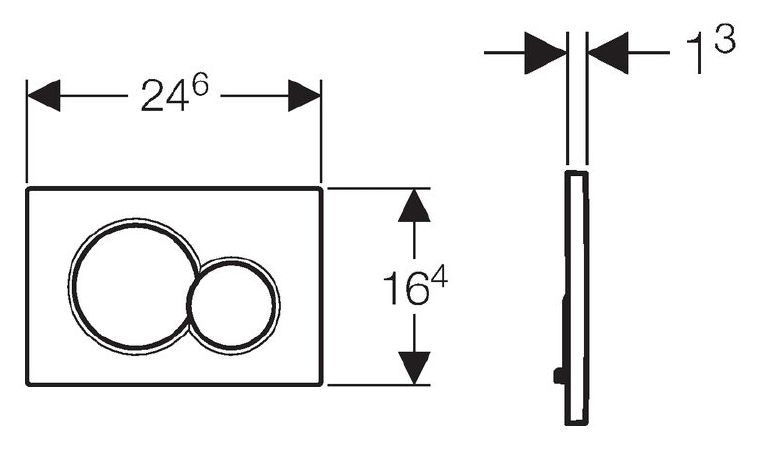 Кнопка смыва Geberit Sigma 01 115.770.11.5 белая Кнопка смыва Geberit Sigma 01 115.770.11.5 белая