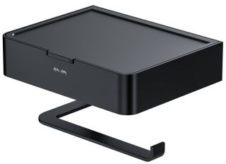 Держатель для туалетной бумаги с коробкой Am.Pm Inspire 2.0 чёрный матовый A50A341522 Держатель для туалетной бумаги с коробкой Am.Pm Inspire 2.0 чёрный матовый A50A341522