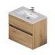Тумба с раковиной Am.Pm Sense M7B-FUX0802OF-WCC0802WG 80 см дерево