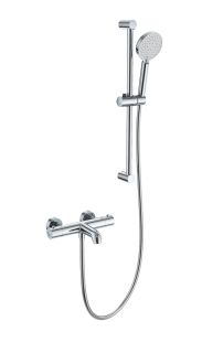 Смеситель для ванны с душевым гарнитуром Wonzon & Woghand WW-C2006-A-CR с термостатом хром Смеситель для ванны с душевым гарнитуром Wonzon & Woghand WW-C2006-A-CR с термостатом хром