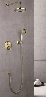 Душевая система Rose R0235E золото Душевая система Rose R0235E золото