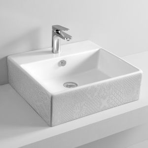 Раковина ArtCeram Quadro QUL002 01 86 акция белая 50 см