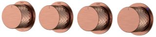 Встраиваемый смеситель 5-проходной Boheme Stick 124-5-CB.1 брашированная медь