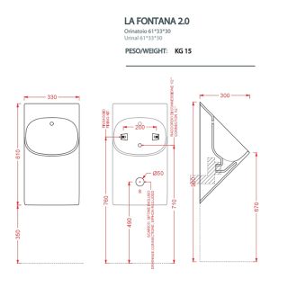 Писсуар Artceram LA FONTANA 2.0 LFO002 17 00 черный Писсуар Artceram LA FONTANA 2.0 LFO002 17 00 черный