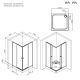 Душевой уголок Am.Pm X-joy W94G-403-100100-MТ1К 100x100 см без поддона хром матовый