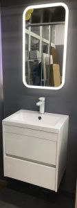 Подвесная тумба под раковину Art&Max Family 50см белый глянцевый Family-500-2C-SO-BL