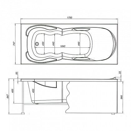 Панель боковая Aquanet Viola 75