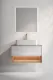 Тумба под раковину Kerama Marazzi Плаза Модерн KMPMCb80MSh1 с подсветкой 80 см белый матовый/сахара