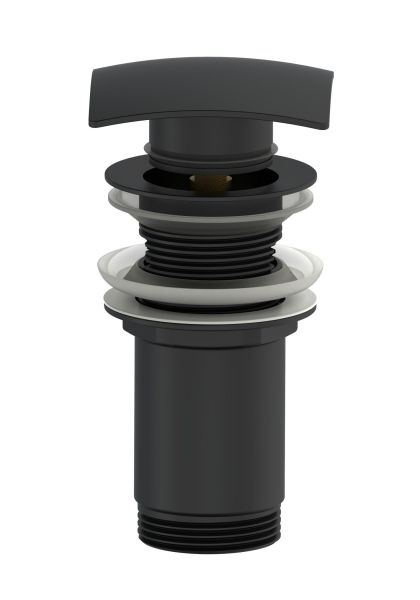 Донный клапан для раковины Wonzon & Woghand WW-88SS08-MB с переливом чёрный матовый Донный клапан для раковины Wonzon & Woghand WW-88SS08-MB с переливом чёрный матовый