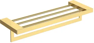 Полка для полотенец Boheme Qubic 10737-G золото