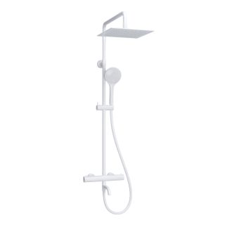 Душевая стойка WasserKRAFT Thermo A188.254.155.WM T с термостатом белый матовый