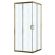 Душевой уголок Azario Paris AZ-R06-100-BGL-CHC 100x100 см профиль брашированное золото стекло шиншилла